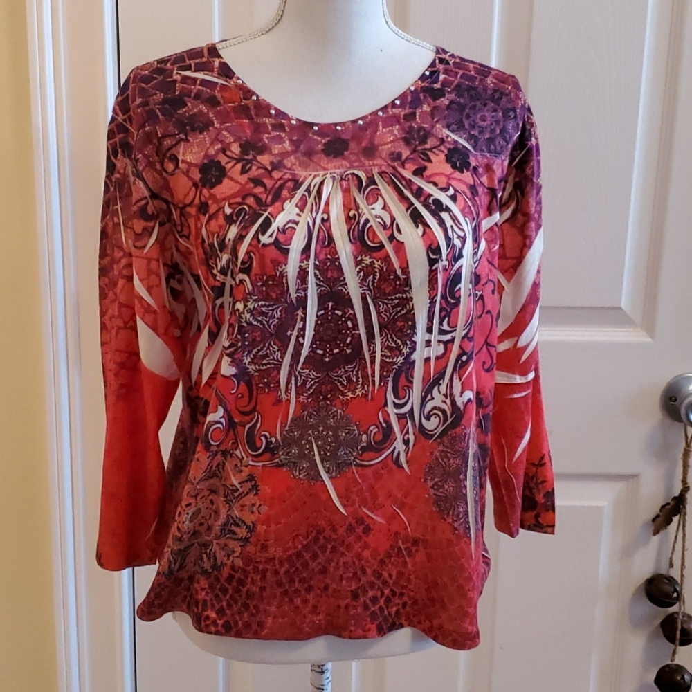 Jane Ashley top size large